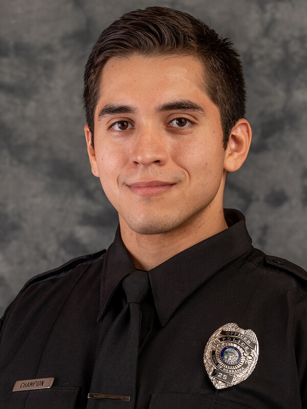 Portrait of Police Officer Agustin Champion.