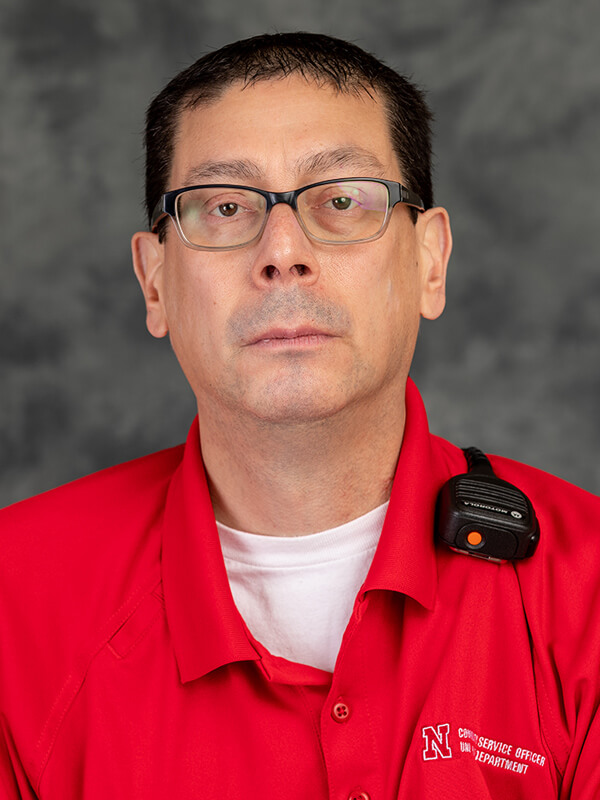 Portrait of Community Service Officer Peter Delgado.