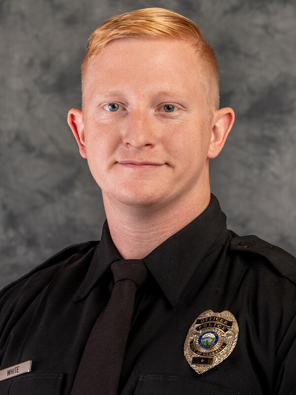 Portrait of Police Officer Jordan White.