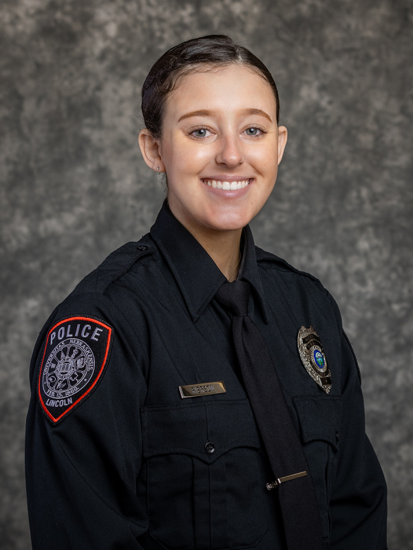 Portrait of Police Officer Kayleah Rierson.